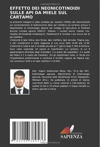 Vista 2 de EFFETTO DEI NEONICOTINOIDI SULLE API DA MIELE SUL CARTAMO (Italian Edition)
