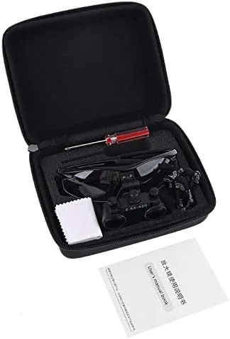 Vista 6 de Lupes 2.5X 1,378.0 ft m binocular óptica gafas marco metal lupa