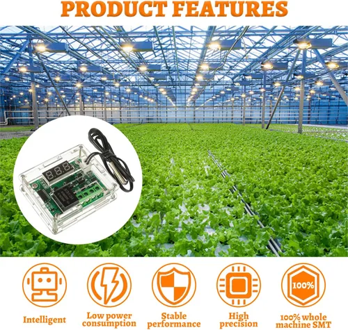 Vista 5 de W1209 12V DC Controlador de Temperatura Digital Tablero Micro Termostato Digital -58.0-230.0 °F Interruptor electrónico de control de temperatura