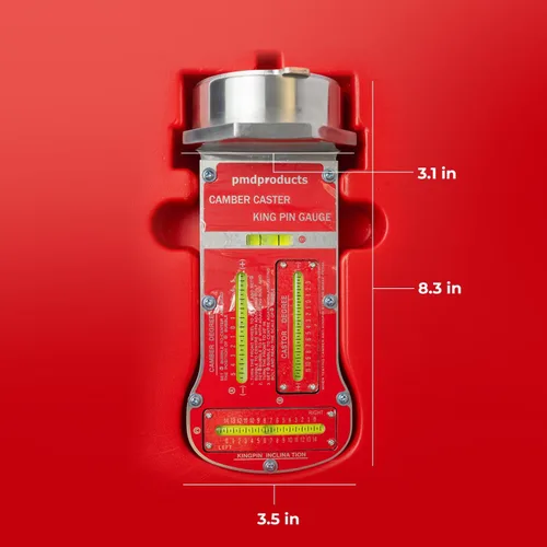 Vista 4 de PMD Products Galga magnética de alineación de Camber, Caster y KPI - Herramienta de alineación de ruedas de precisión para ajuste de dirección