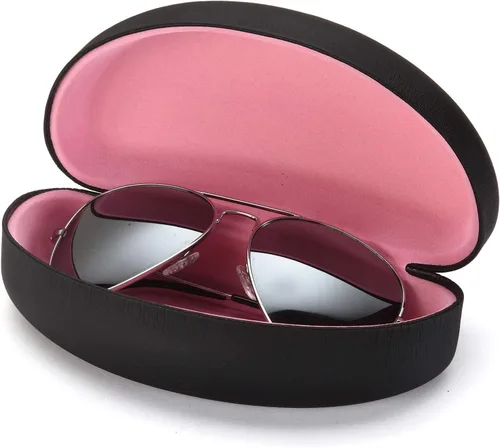 Vista 3 de Funda para gafas de sol, tamaño grande, se adapta a la mayoría de lentes grandes y lentes de sol