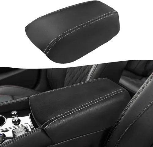 Vista 8 de KBH Funda para reposabrazos de consola central para Nissan Maxima 2009-2014 y Altima 2013-2018, cubierta protectora de la tapa de la consola Negro