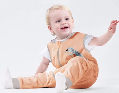 Vista 56 de Sincere Saco de dormir para bebé, primavera, otoño, cálido, saco de dormir para caminar con piernas, mantas de pijama, 6 meses a 4 años