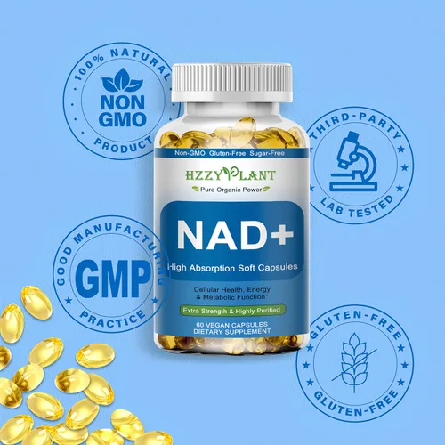 Vista 7 de Suplemento NAD+, suplementos NAD de alta absorción para mujeres para energía celular, salud de enfoque inmunológico, cápsulas de cápsulas