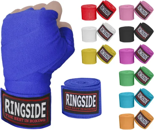 Vista 12 de Ringside estilo mexicano Muay Thai MMA Kickboxing Boxeo Mano Wraps (1par)