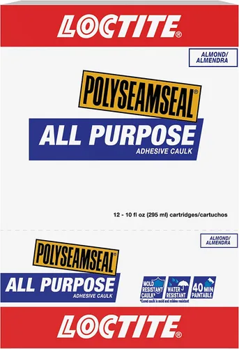 Vista 2 de Polyseamseal, sellador de calafateo multiusos, almendra, 10 onzas.