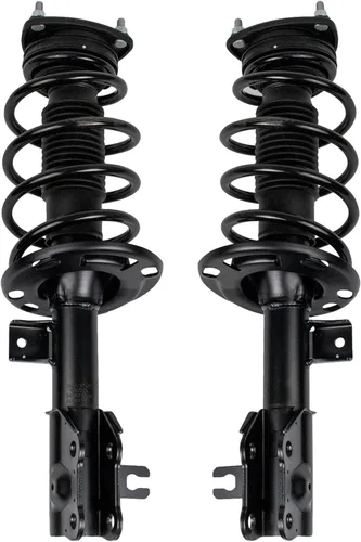 Vista 228 de TRQ Conjunto de Amortiguador y Resorte Delantero Cargado con Resorte Helicoidal Pre-ensamblado Compatible con Jeep Cherokee Limited AWD 14-22 Sin