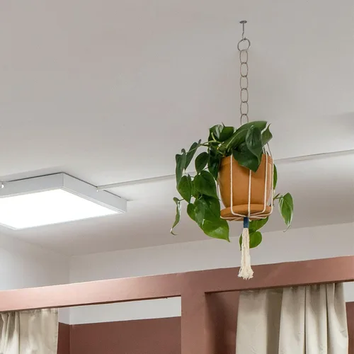 Vista 3 de Ciata Cadena de cesta colgante de calibre 11 de 36 pulgadas, acabado de latón antiguo, paquete de 2