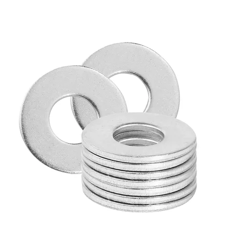 Vista 8 de Arandelas planas de acero inoxidable de 1" - Diámetro exterior de 2", arandelas de acero inoxidable 304 (18-8), arandelas de metal para tornillos