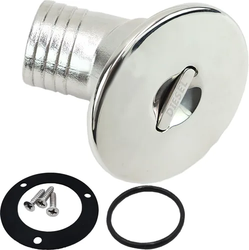 SHENGHUISS Boat Water/Diesel/Gas/Fuel Deck Fill/Filler 1-1/2 Inch(38mm) with Keyless Cap 316 Stainless Steel Boat Deck Hardware for Boat, Yacht,