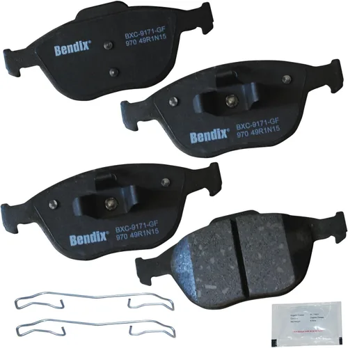 Vista 275 de Pastillas de freno delanteras semi-metálicas Bendix Priority1 CFM1774 para Ford Transit 2019-2017, Transit-150 2021-2015, Transit-250 2021-2015