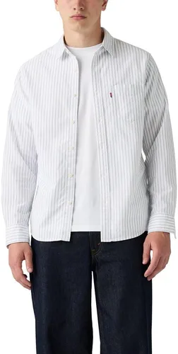 Vista 45 de Levi's - Camisa clásica de manga larga con 1 bolsillo con botones para hombre Caviar