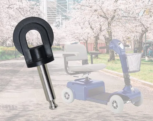 Vista 6 de AlveyTech Llave (estilo de enchufe estéreo) con cabezal circular plano para scooter Pride Revo (SC60), llave de repuesto para scooters de movilidad