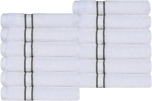 Vista 34 de Superior Juego de toallas de algodón turco ultra afelpadas de 10 piezas, ideal para baño principal, baño de invitados, secado rápido, ducha, spa