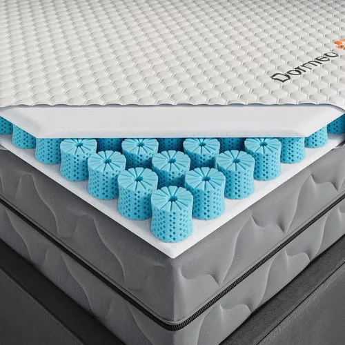 Vista 12 de Dormeo Premium Cubrecolchón Twin de Enfriamiento - Tecnología OctaspringⓇ de 3 zonas para un soporte óptimo de la espalda, fondo antideslizante