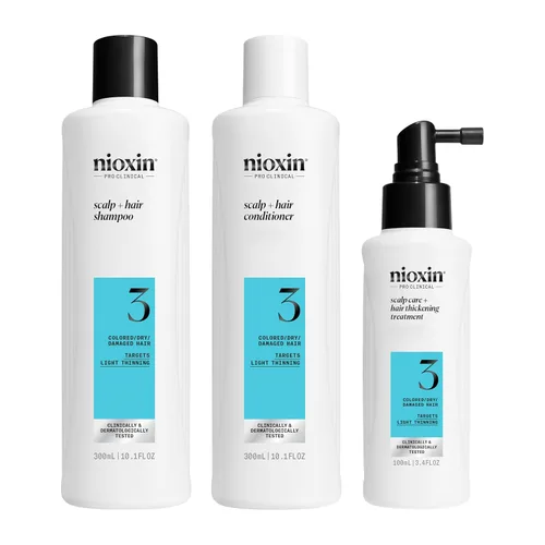 Vista 3 de Nioxin Kits de sistema, limpia, acondiciona, hidrata el cuero cabelludo sensible o seco, reduce la rotura del cabello