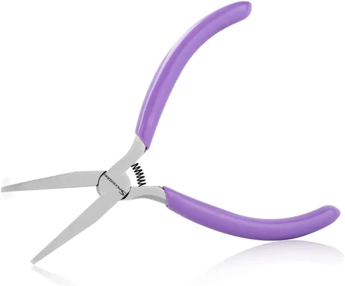 Vista 11 de SPEEDWOX - Alicates de 5.5 pulgadas con mordaza de nylon doble de punta plana para hacer joyería - Alicates de mordaza suave