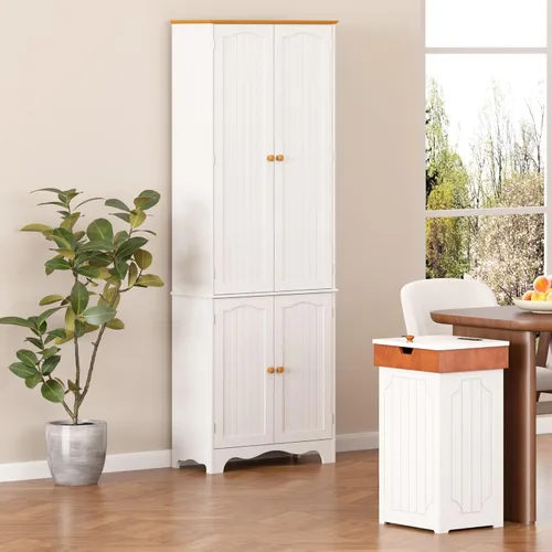 Vista 5 de Function Home - Armario de despensa de cocina de 72 pulgadas, gabinetes de almacenamiento independientes, despensa alta para alimentos con puertas