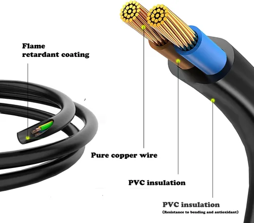 Vista 3 de Conector impermeable de 2 cables, conector LED macho hembra de 2 pines, con cable de extensión IP68 de 16 AWG de 7.9 in para automóvil, barco