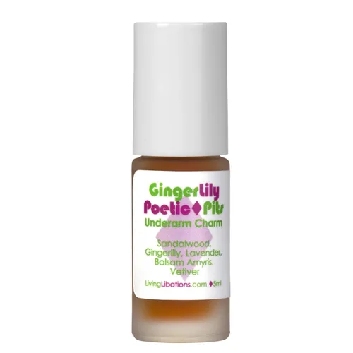 Vista 5 de Living Libations - Desodorante orgánico Poetic Pits Roll-On Natural, Wildcraft, Vegan Clean Beauty (Rose Glow)