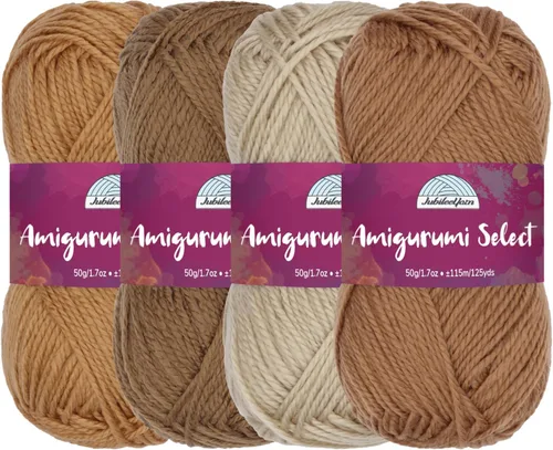Vista 20 de JubileeYarn Amigurumi Select - Hilo de acrílico para bebé - Surtido de inspiración 83-4 madejas