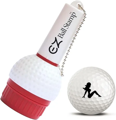 Vista 33 de Sello de Bola de Golf/Sello - Marcador de Tinta de Secado Ultra Rápido y Sin Manchas para Personalizar Tu Bola (Toro Rojo)