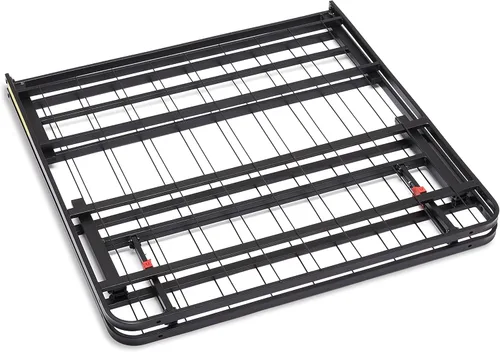 Vista 27 de Yaxa Basics Base de cama con almacenamiento, plataforma de metal plegable, acero resistente, no necesita somier, 14 pulgadas de alto, instalación