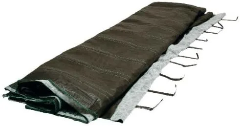 Vista 2 de WFGB_BO Manta de riego de jardín sin malas hierbas de 8 pies x 10 pies con manguera de cabecera