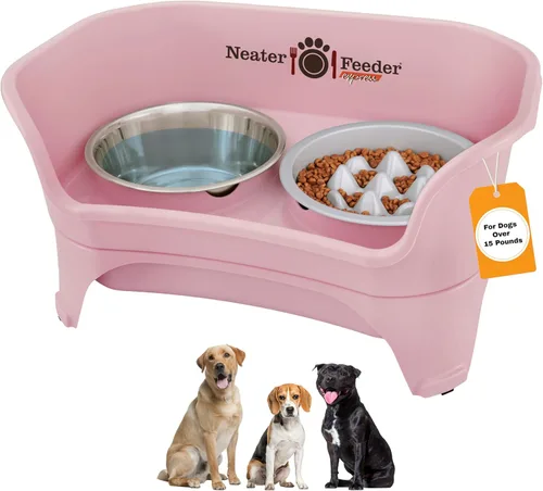 Vista 14 de Neater Feeder Express - Cuencos para perros a prueba de desorden, elevados para razas pequeñas de menos de 15 libras, fabricados en EE. UU., Soporte