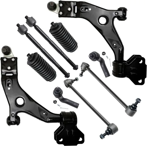Vista 35 de Detroit Axle - Kit de suspensión delantera de 10 piezas para Chevrolet Trailblazer GMC Envoy 2004-2007 2005 2006 Soportes de brazo de control