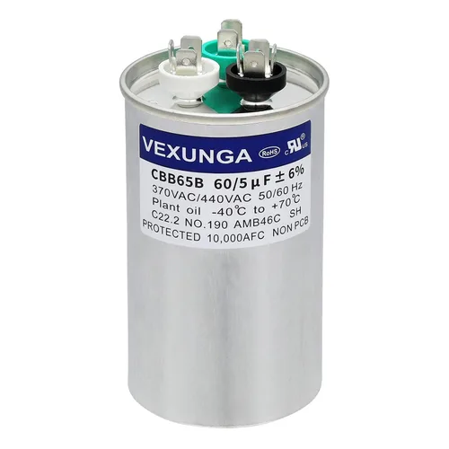 Vista 86 de VEXUNGA - Condensador de arranque 50uF 370VAC 440VAC 450VAC 50/60Hz CBB65 CBB65B, para aire acondicionado, arranque de motor de ventilador, bomba