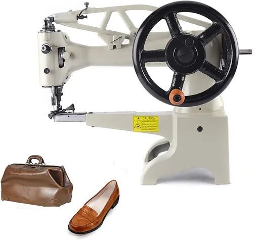 Máquina de coser para zapatos, máquina de coser de zapatero, máquina de coser industrial de cuero, máquina de coser manual de cuero de 360 grados