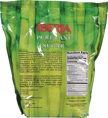 Vista 2 de Iberia Azúcar turbinado puro de caña cruda, 4 lb.
