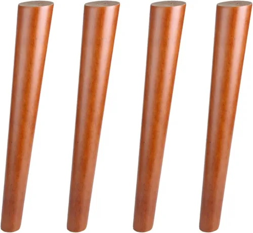 Vista 11 de Patas de madera maciza, patas de sofá inclinadas, patas de mesa de café, patas de repuesto para armarios, escritorio, TV, con tornillo M6/M8/M10