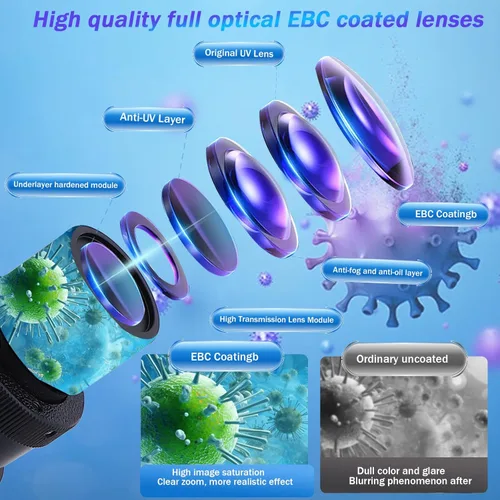 Vista 4 de Microscopio Trinocular Compuesto, aumento 40X-5000X, microscopio profesional de grado de investigación con cámara USB y plataforma mecánica