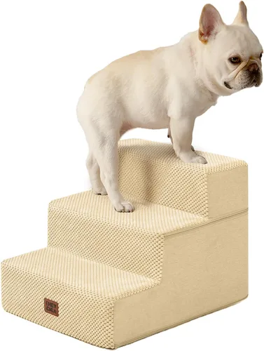 Vista 37 de EHEYCIGA Escaleras para perros pequeños de 13.5 pulgadas de alto, escalones para perros de 3 escalones para sofá y silla, escalones para mascotas