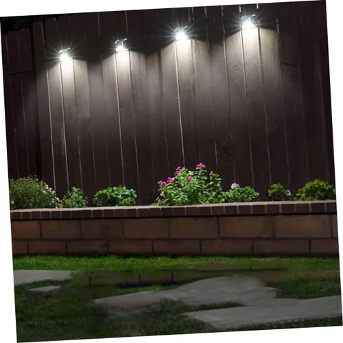 Vista 4 de Housoutil Lámpara de pared de control de luz LED, luces solares montadas en la pared, linterna de pared al aire libre, luces solares exteriores