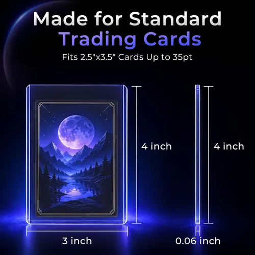 Vista 2 de Fabmaker 150 fundas para tarjetas de plástico duro, 3" x 4" portatarjetas