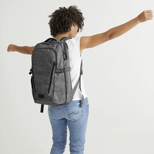 Vista 6 de Vera Bradley Mochila plana reciclada Lighten Up Reactive Lay para mujer, Jardín Sunlit, talla única