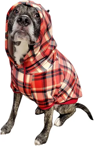Vista 81 de Spark Paws Sudadera con capucha para perro, suéter de primera calidad para perros pequeños, medianos y grandes Trajes cálidos para bulldogs