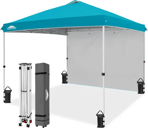 Vista 122 de EAGLE PEAK - Tienda de campaña desplegable con toldo, 1 pared lateral, fácil de montar, tienda para eventos, protección solar para exteriores, bolsa