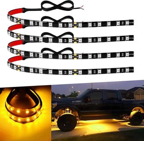 Vista 16 de Keiurot - Tira de luz LED de 12 V para carros, carrito de golf, conectable Tira LED azul conectable