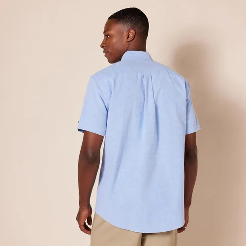 Vista 2 de Tienda Essentials Camisa oxford, ajuste regular, de manga corta, con bolsillo, para hombre