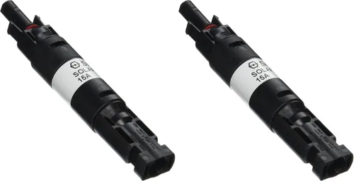 Vista 5 de Renogy 10A macho y hembra conector impermeable en línea portafusibles, w, negro