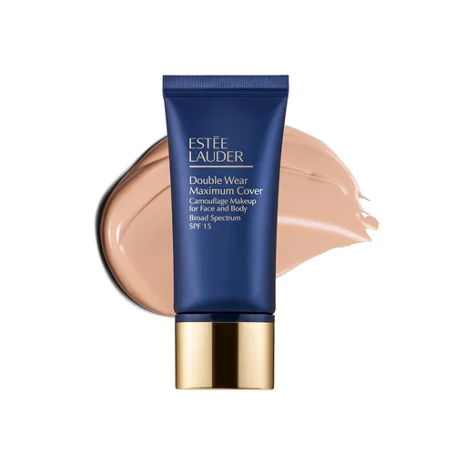 Estée Lauder Double Wear 24-Hour Maximum Cover Camouflage Foundation for Face and Body SPF 15 | Full Coverage | Tattoo Cover Up Makeup Waterproof,