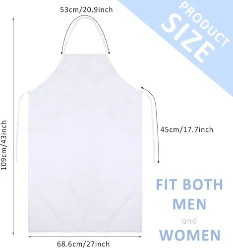 Vista 2 de JaGely Plastic Apron Waterproof, Unisex 43 x 27 Inch Heavy Duty PVC Apron for Dishwashing, Halloween, Kitchen