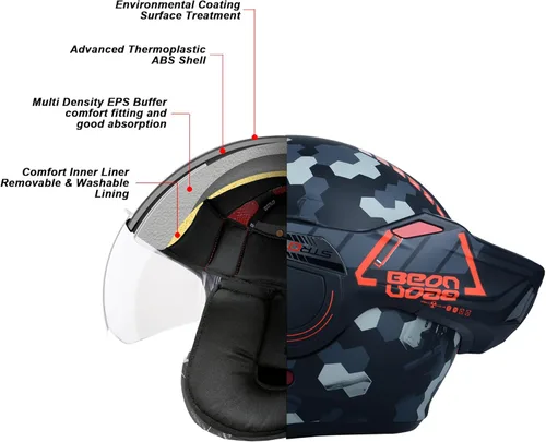 Full Face Motorcycle Helmet DOT Approved, 180° Reversible Chin Guard Modular Pilot Helmet with Anti-Fog Dual Visors for Adult Men Women