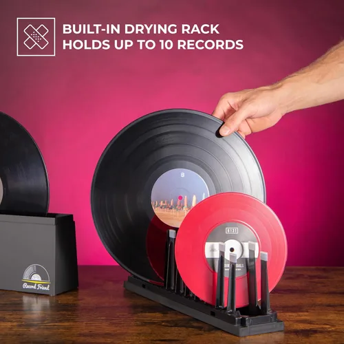Vista 2 de Kit de Limpieza de Discos de Vinilo Big Fudge para Discos de Vinilo - Incluye Máquina de Limpieza y Solución de Cuidado de Limpieza de Discos