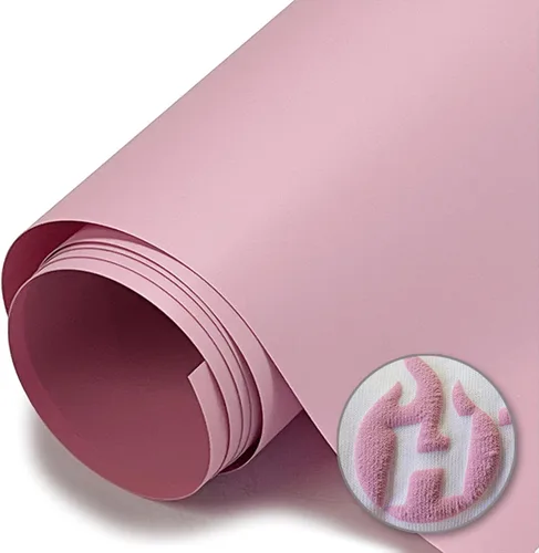 Vista 22 de Heat Transfer Vinyl 4U HT Puff Vinilo de transferencia de calor de 20 pulgadas (verde manzana, 1 pie), 20 pulgadas x 1 pie