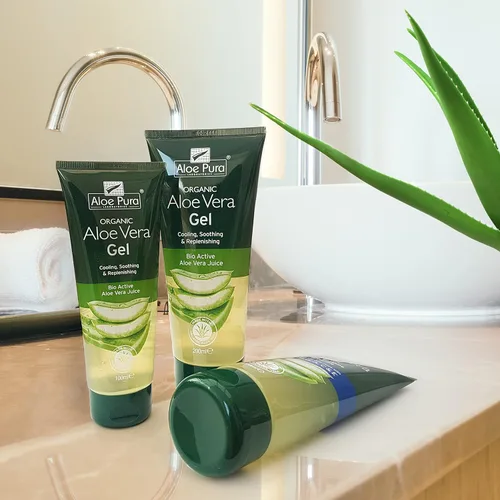 Vista 7 de Aloe Pura Gel de piel de aloe vera orgánico 3.4 fl oz